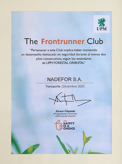 Reconocimiento Frontrunner Club Nadefor